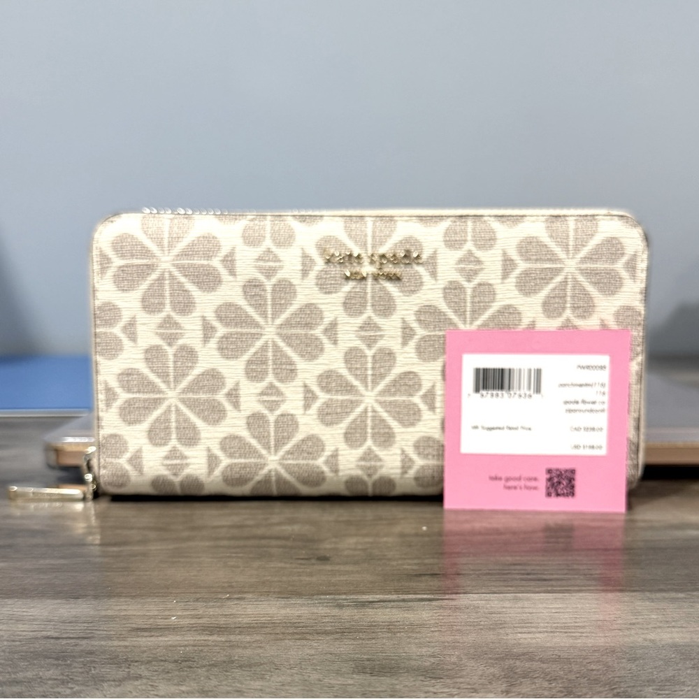 Kate Spade - Spade Flower Zip-around Continental Wallet